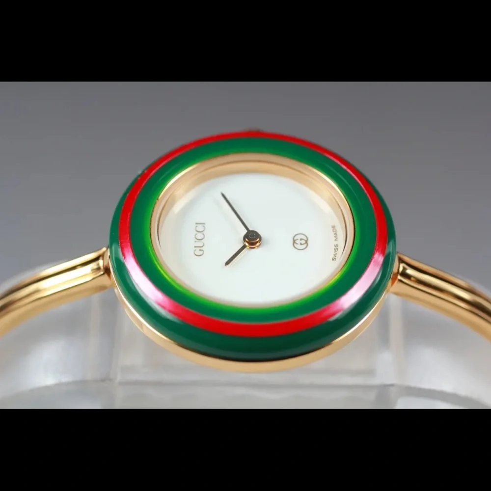 VINTAGE RARE 14k Gold! GUCCI! All the RAGE! Collectors Watch Bracelet